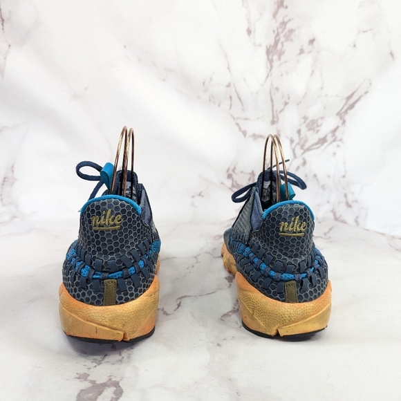 Nike Air Footscape Desert Chukka Blue Size 10 Shoe Sneaker Men Woven 443686-443 main image 5